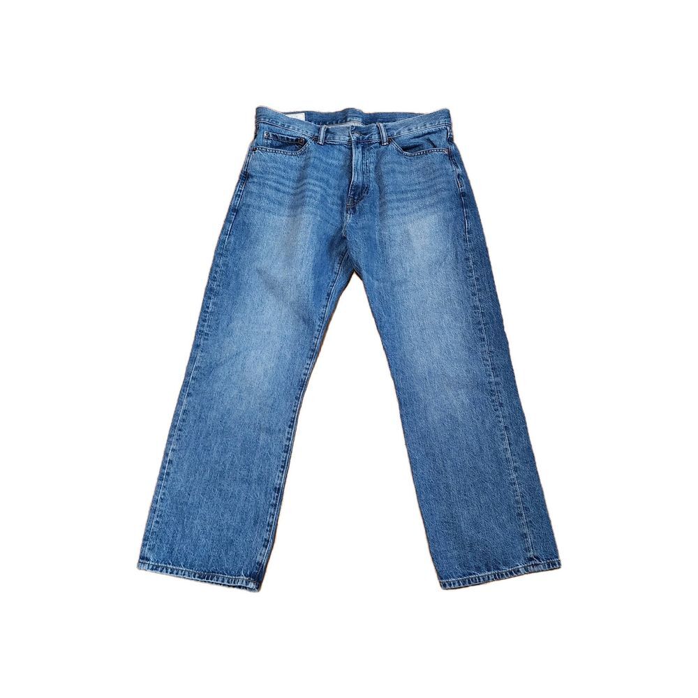 Gap Denim Jeans‎ Mens 33x29 Blue Relaxed Straight light Wash Five Pocket Design